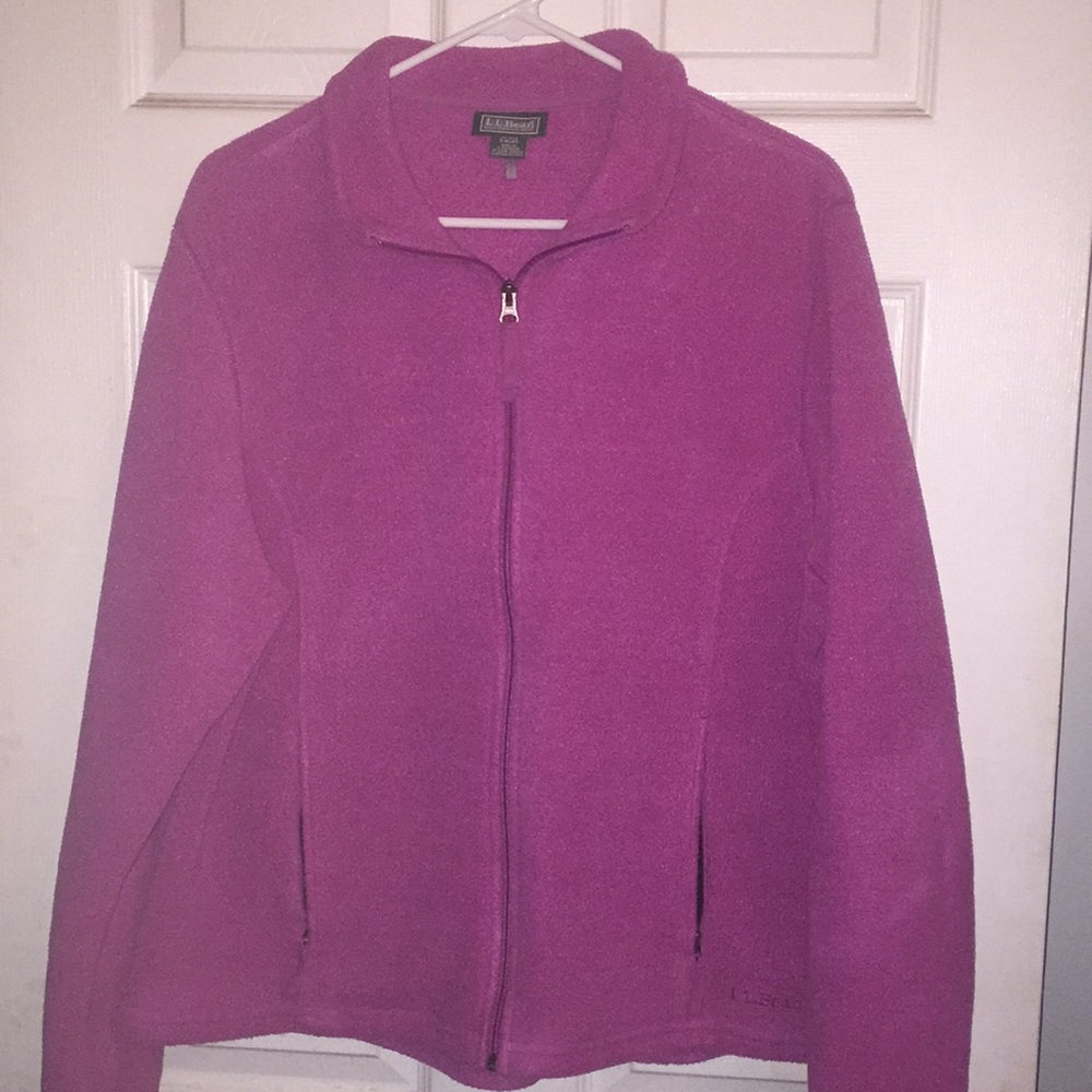 L L Bean Fleece Full Zip Jacket